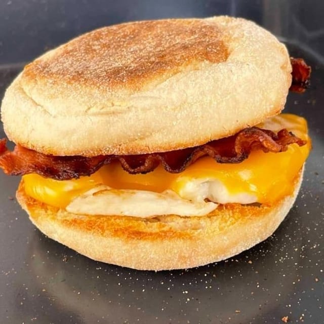 Bacon, Egg, & Cheese Sandwich.