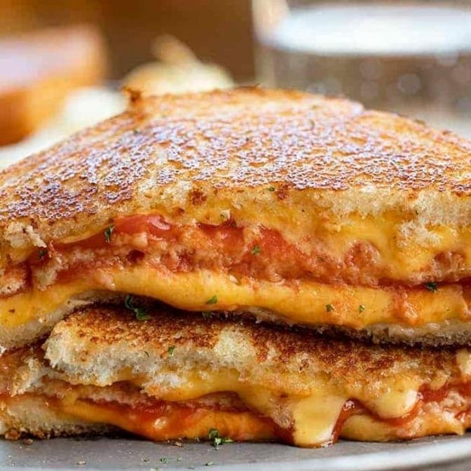 Gourmet Grilled Cheese Sandwich.